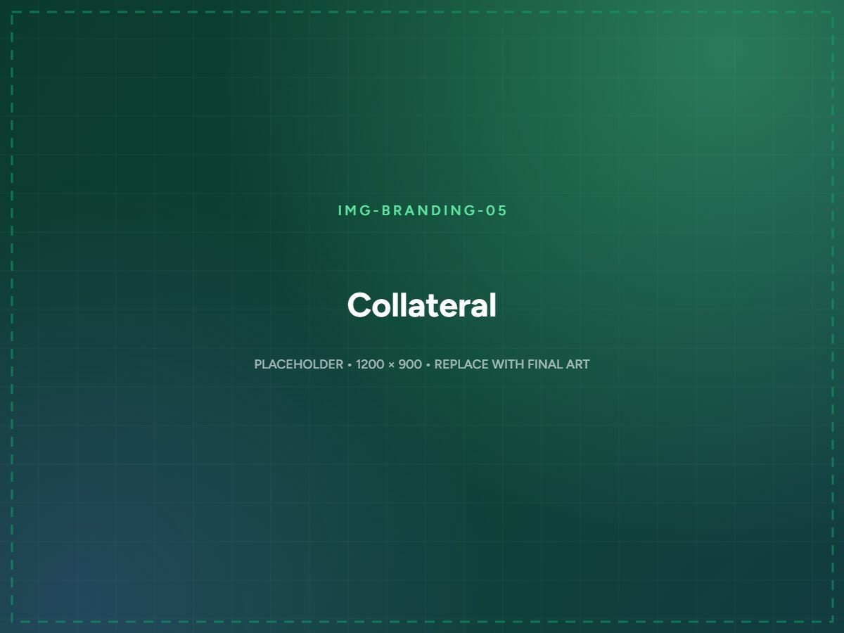 Brand collateral including print, signage and social media templates