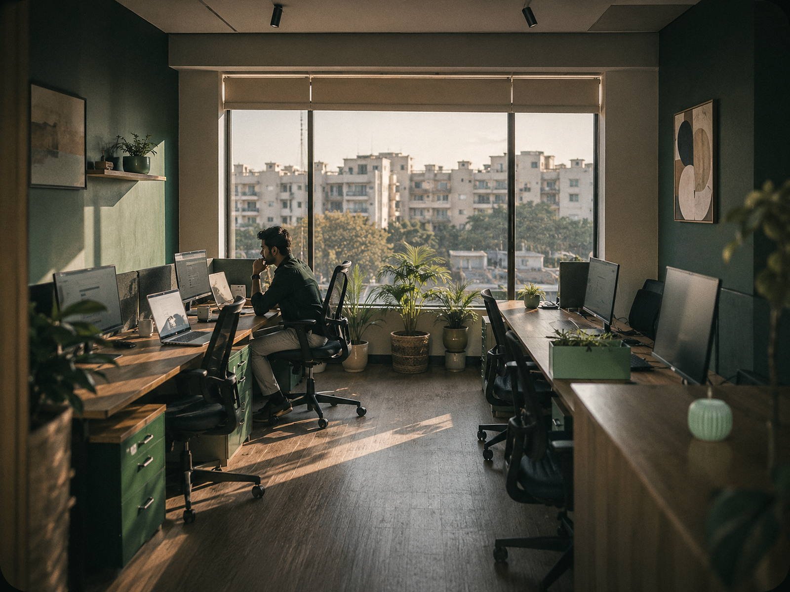 Inside the Nakh Marketing digital marketing agency office in Sector 22, Dwarka, New Delhi