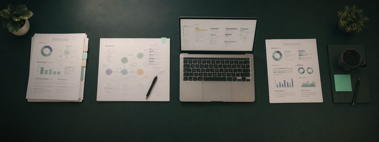 Four stage SEO process covering audit, strategy, execution and monthly reporting