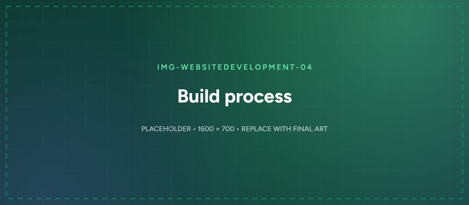 Website build process from wireframe and design through to testing and launch