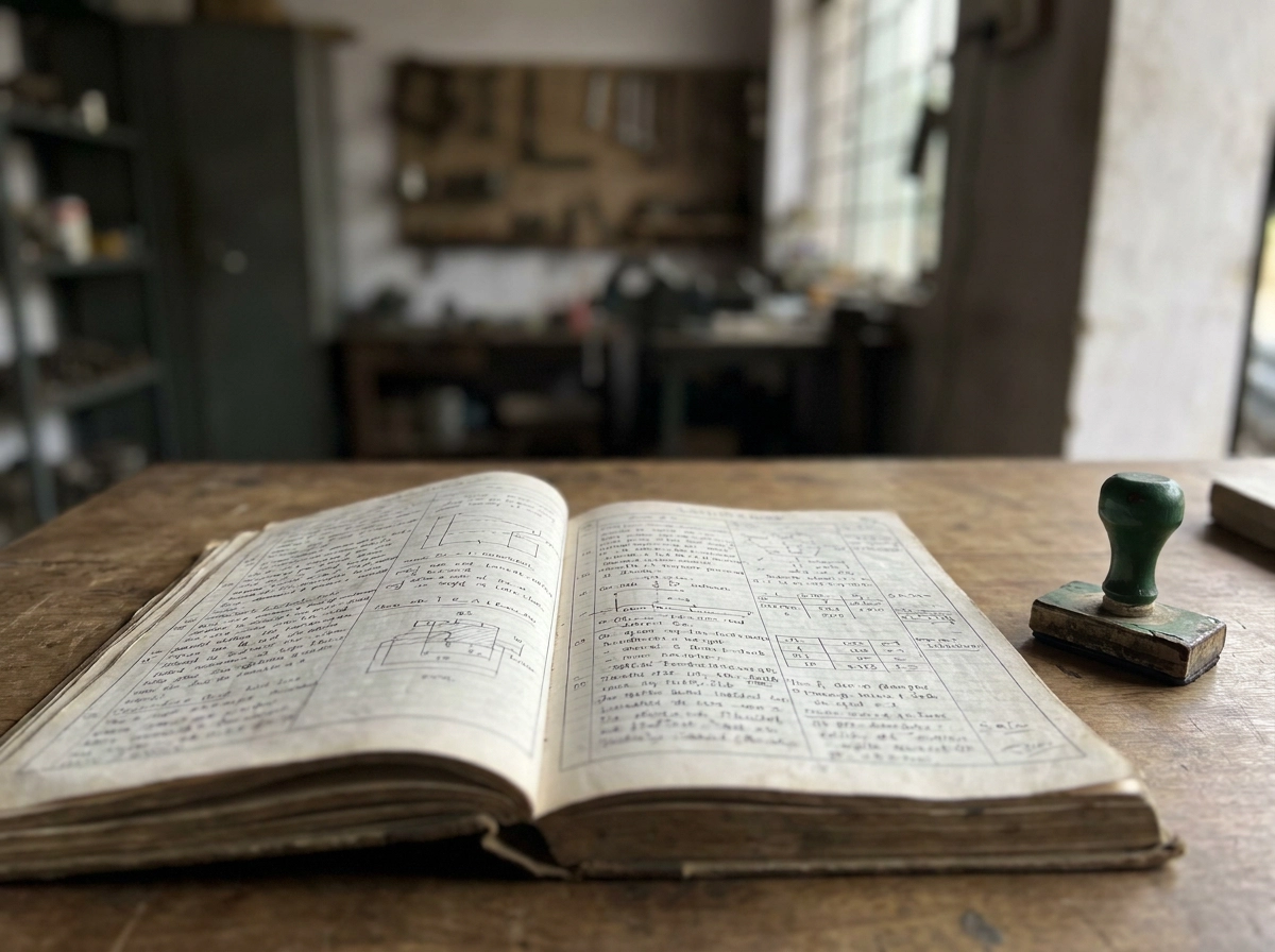 Open notebook filled with handwritten text and diagrams, symbolizing in-depth content and thoroughness for AI